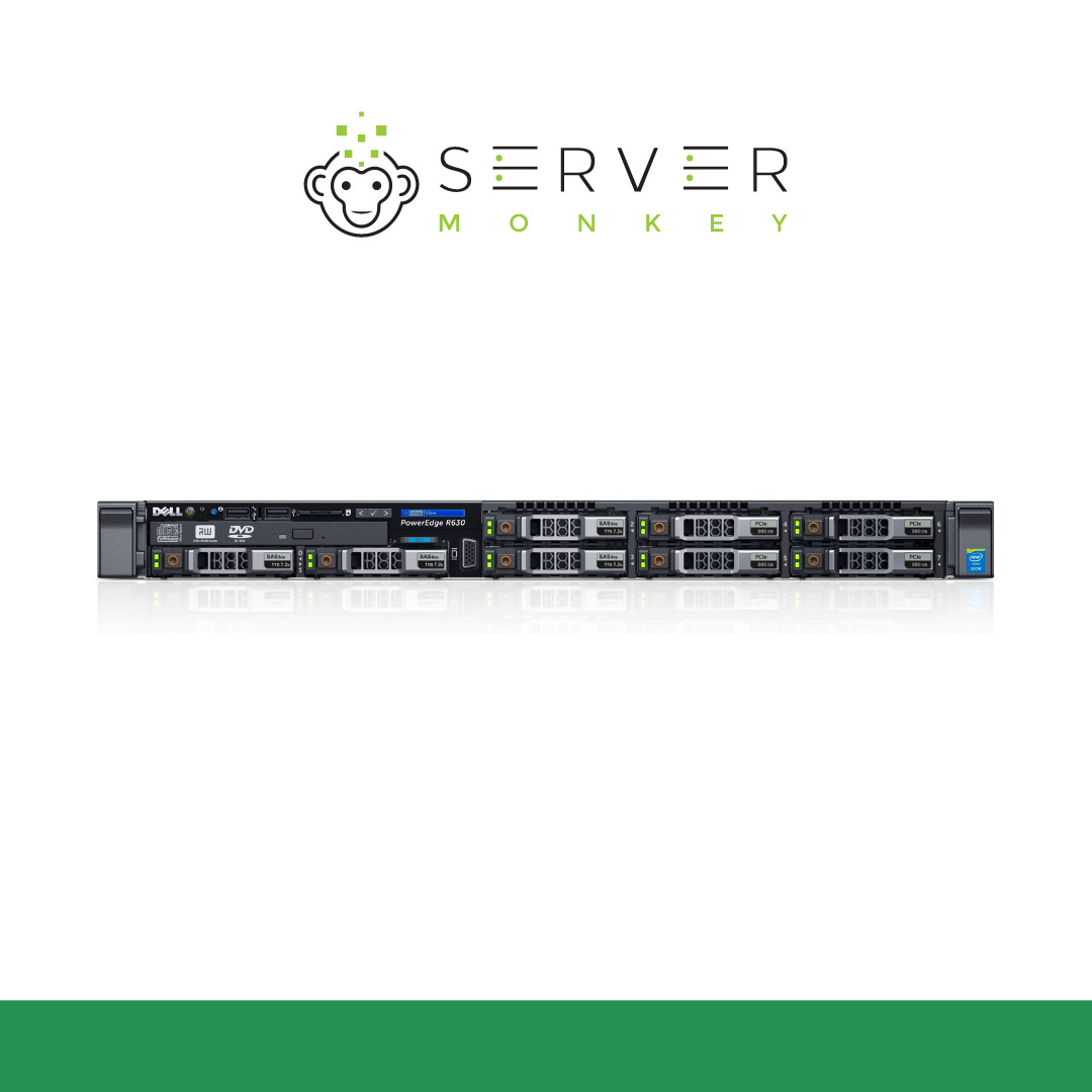 Dell PowerEdge R630 Server | 2x E5-2660V3 | 32GB | H730P | 4x 800GB SATA SSD