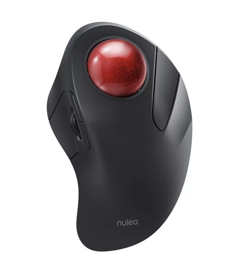 Nulea Wireless Ergonomic Trackball Mouse Rechargeable Bluetooth 44mm