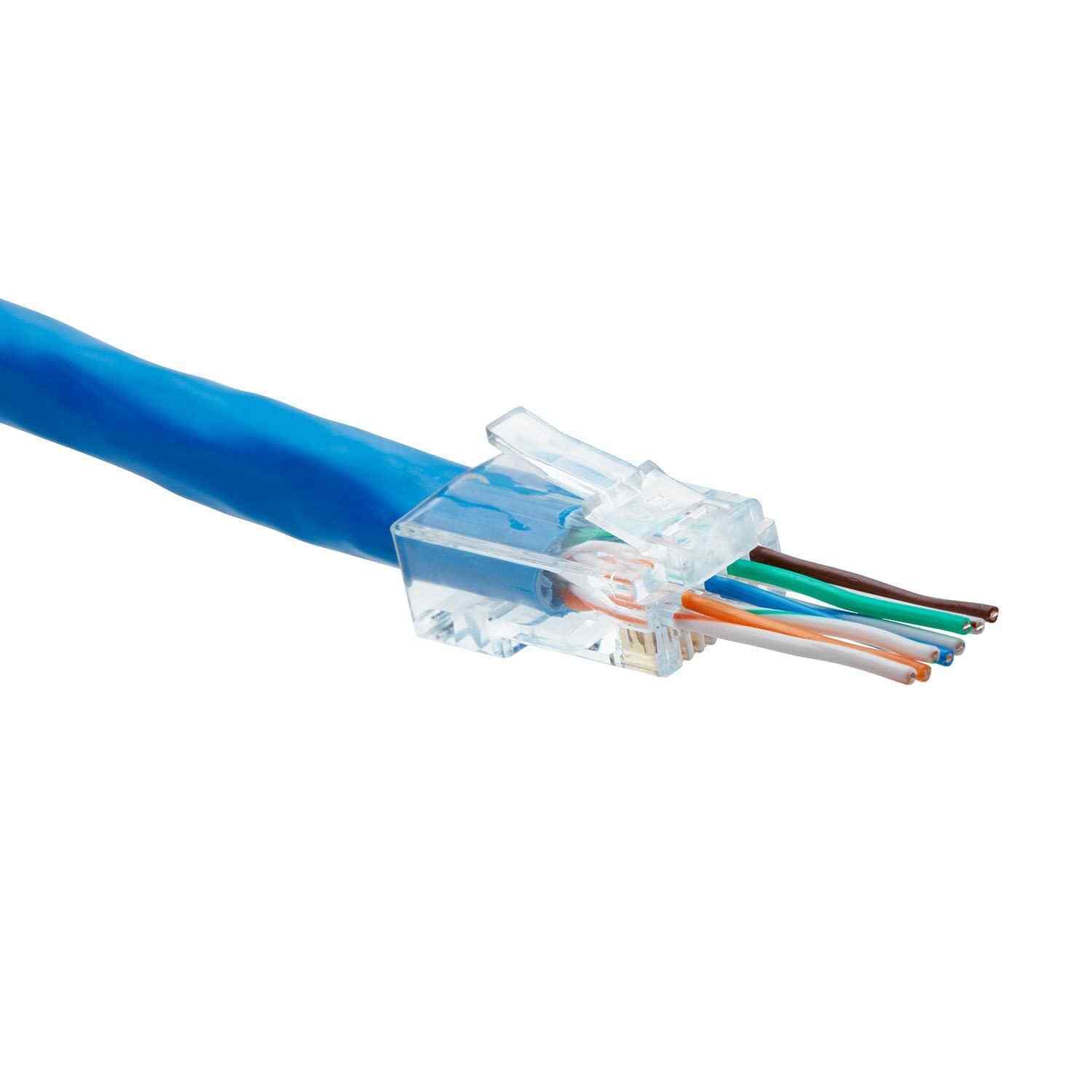 trueCABLE Cat6A Extra Large Pass Through RJ45 Connectors｜Unshielded