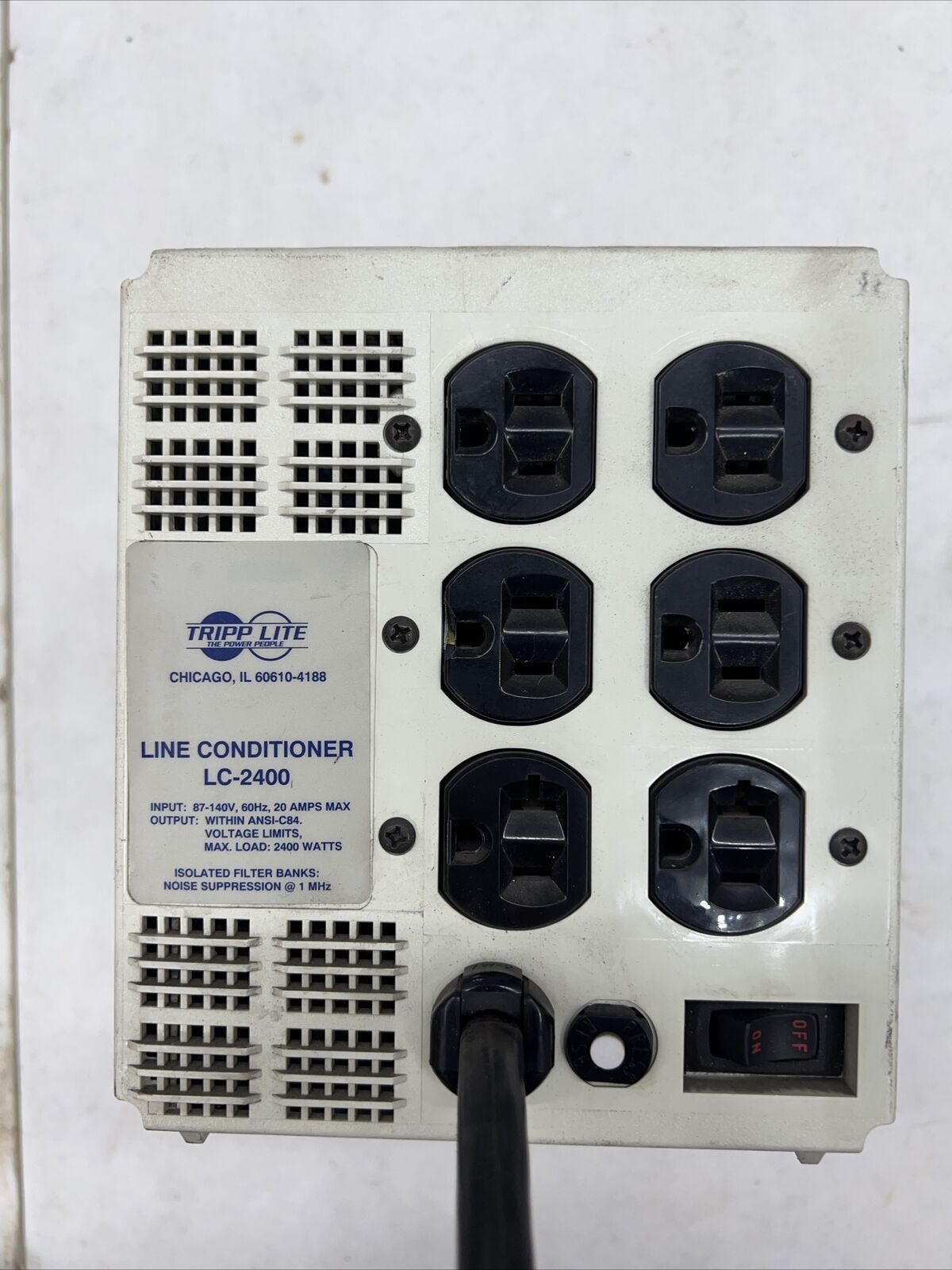 Tripp-Lite LC2400 87-120v 60Hz 20amp 2400W Line Conditioner