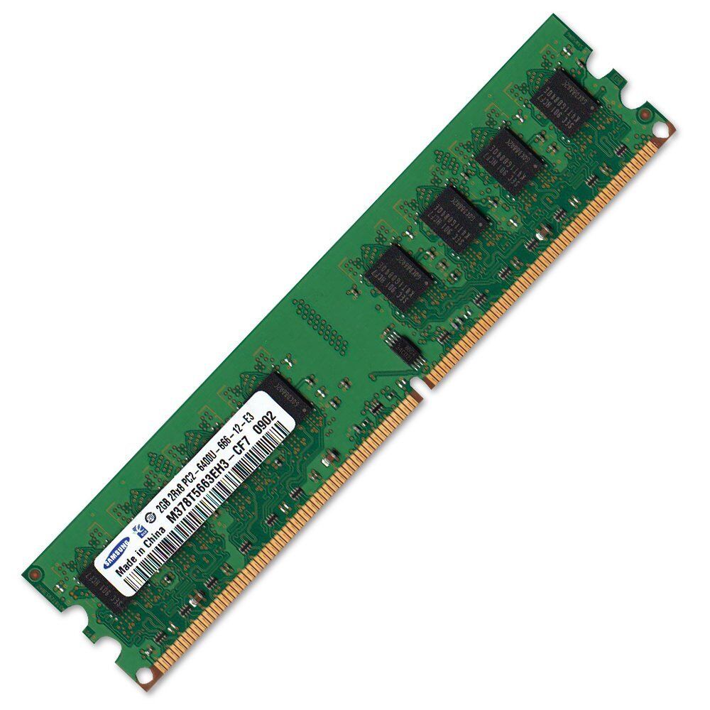 Samsung 2GB PC2-6400 DDR2 800 MHz Non-ECC DIMM Desktop Memory RAM 6400U 1x 2G