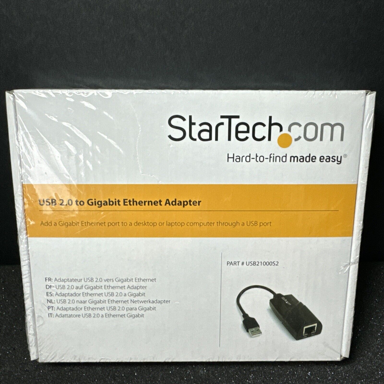 Startech USB 2.0 To Gigabit Ethernet Adapter - Black. USB21000S2