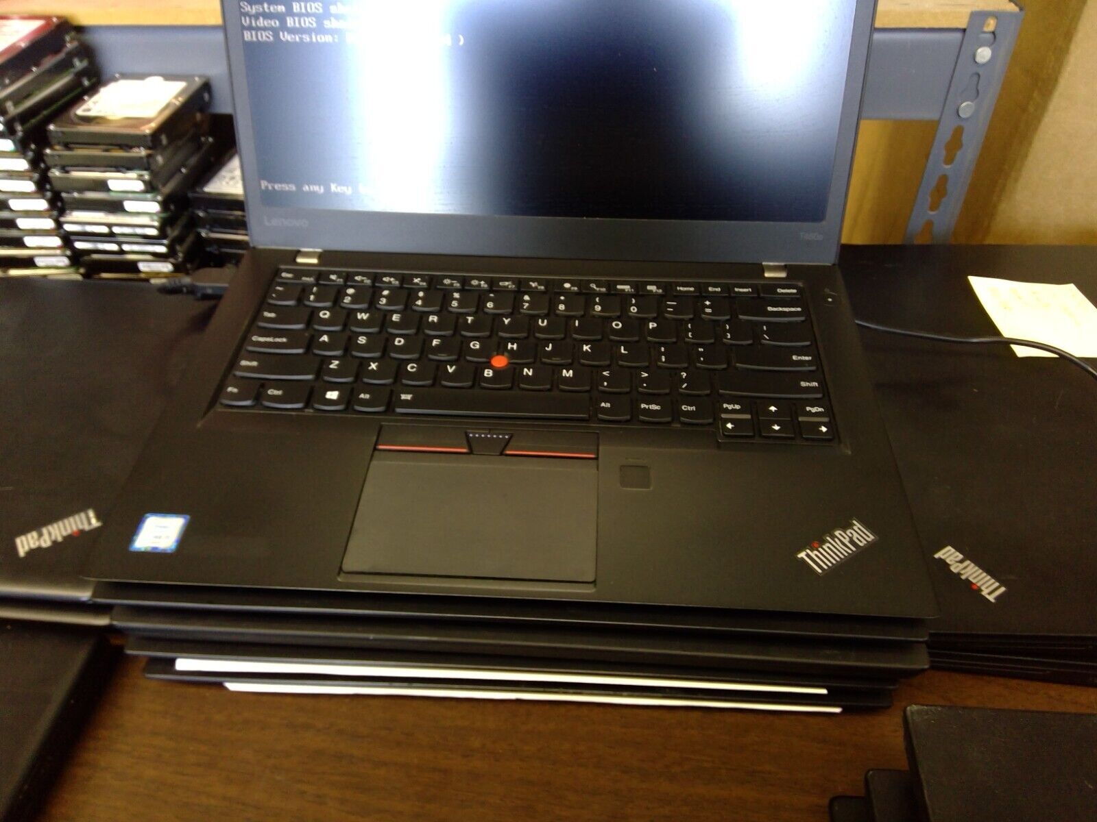 Lot of 5 Lenovo ThinkPad T460s i5-6200U 2.4GHz 8GB RAM No HDD No OS Bad Battery