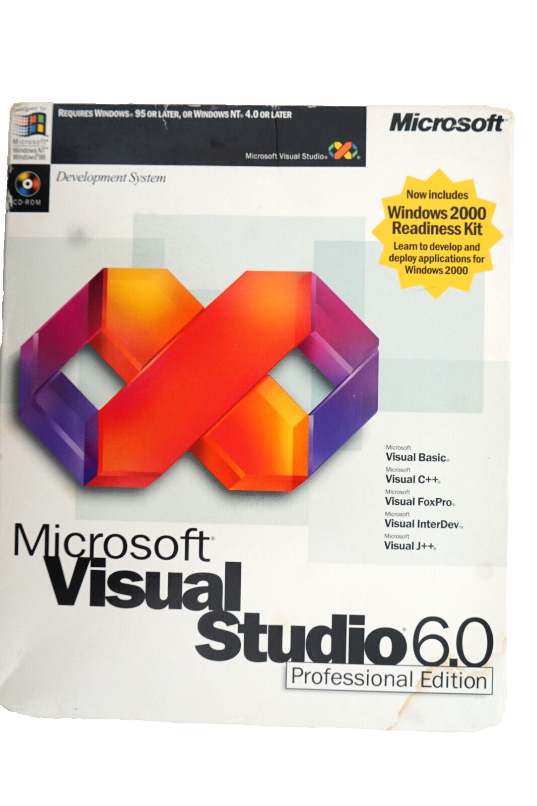 Microsoft Visual Studio Professional 6.0 6 PRO FULL VERSION Windows BASIC C++