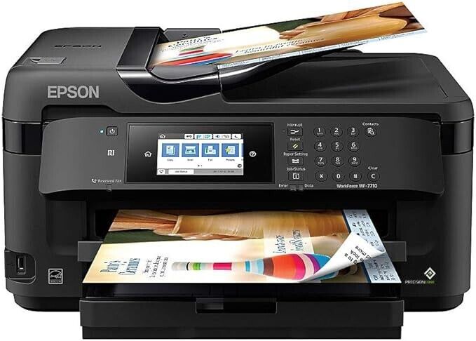 Brand New Epson Workforce WF-7710 All-In-1 Large 13x19 Inkjet Printer C11CG36201
