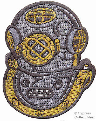 SCUBA DIVING Mark V Navy Helmet PATCH embroidered NEW iron-on MK-5 APPLIQUE gift