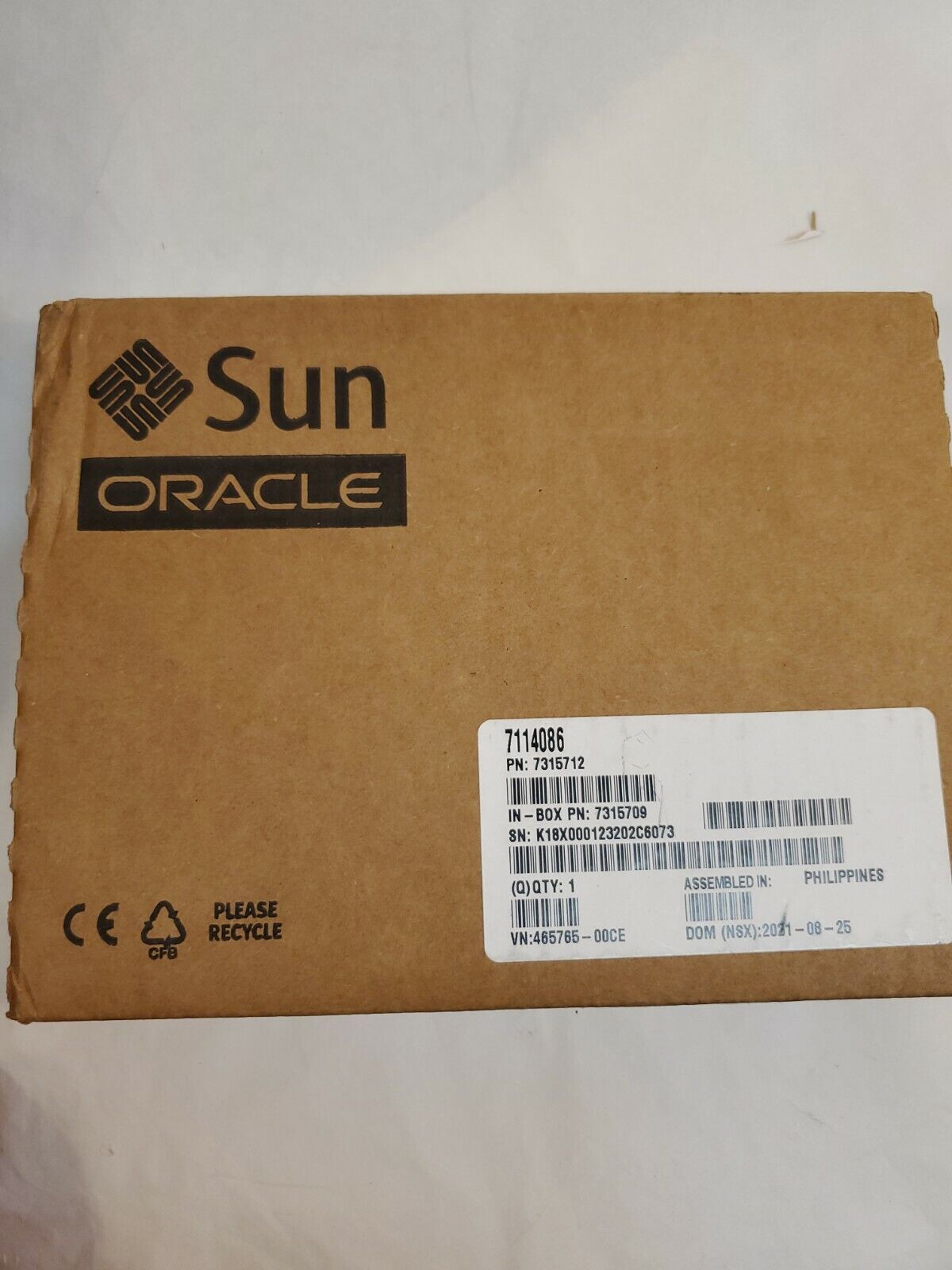 7114086 - Oracle - Sun 1x 64GB DDR4-2400 LRDIMM PC4-19200T-L Quad Rank x4...