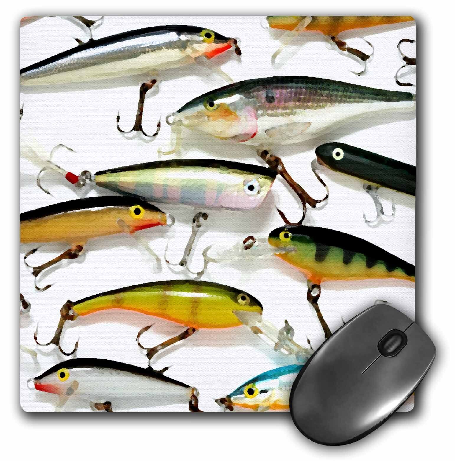 3dRose Fly fishing Lures MousePad