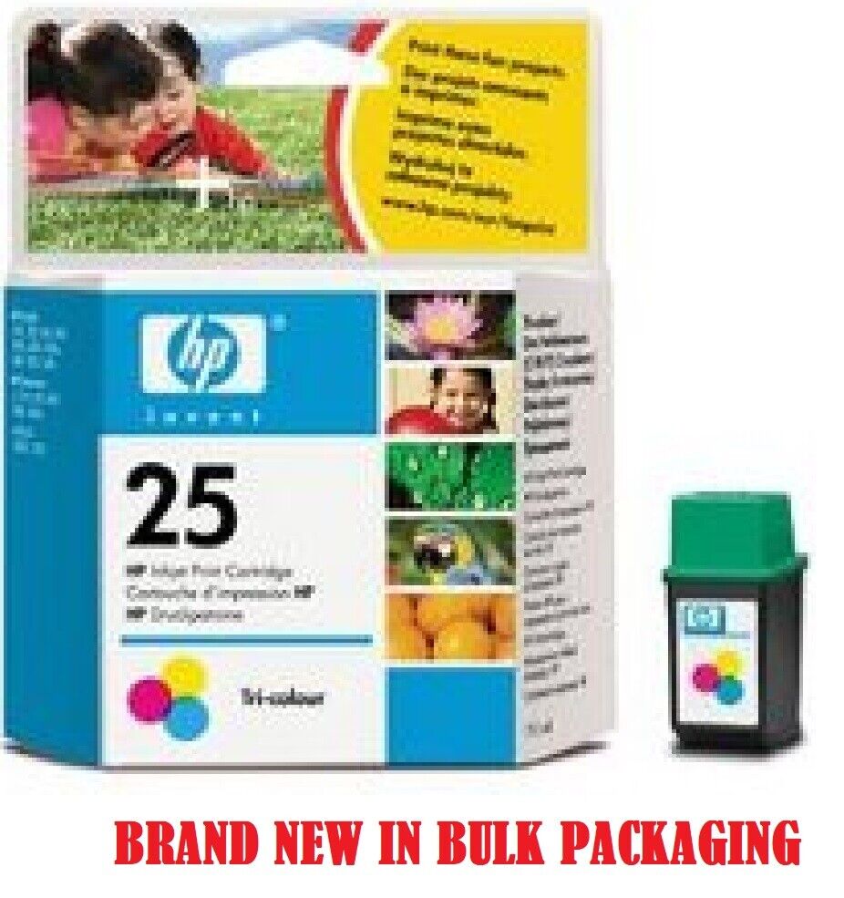 Genuine Original OEM HP 25 51625A Tri color Ink cartridge for DeskJet Printer