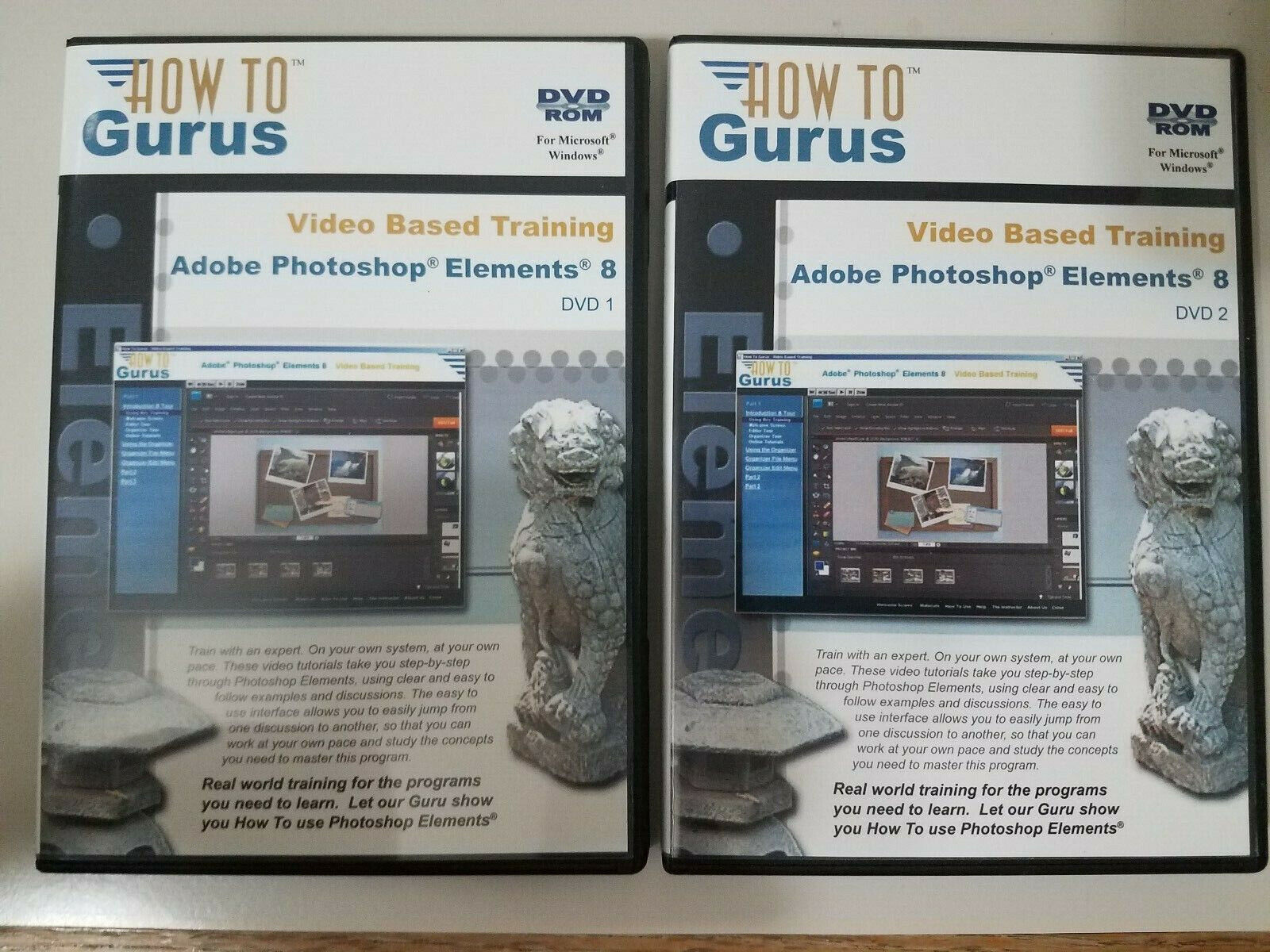 How to Gurus Video Based Training 2 DVD Rom Photoshop Elements 8 Windows