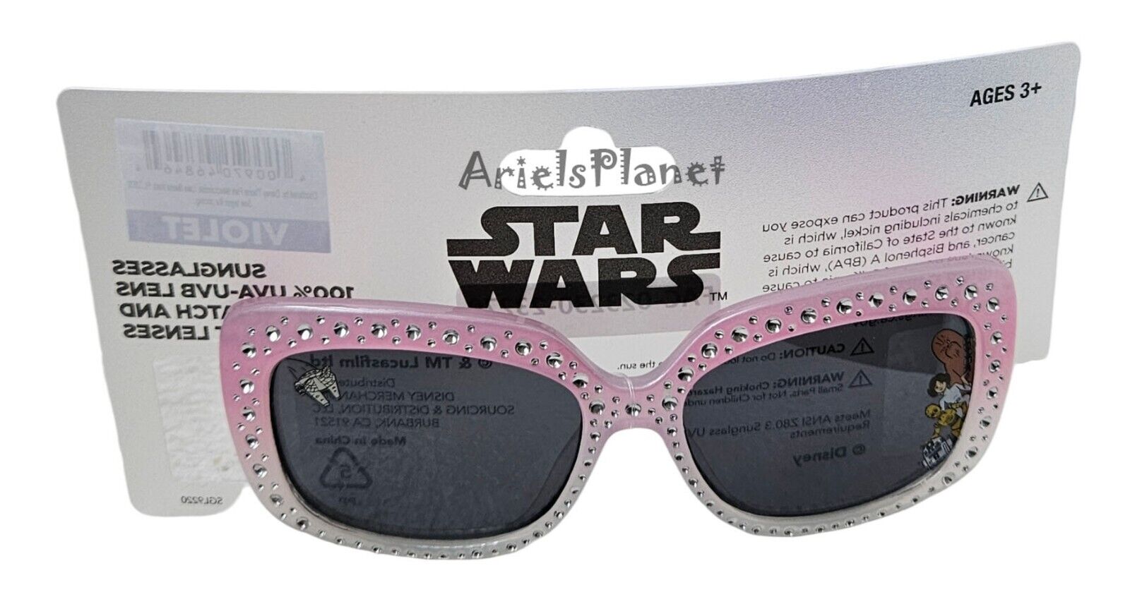 2024 Disney Parks Star Wars Family MTFBWY UVA Protection Youth Sunglasses