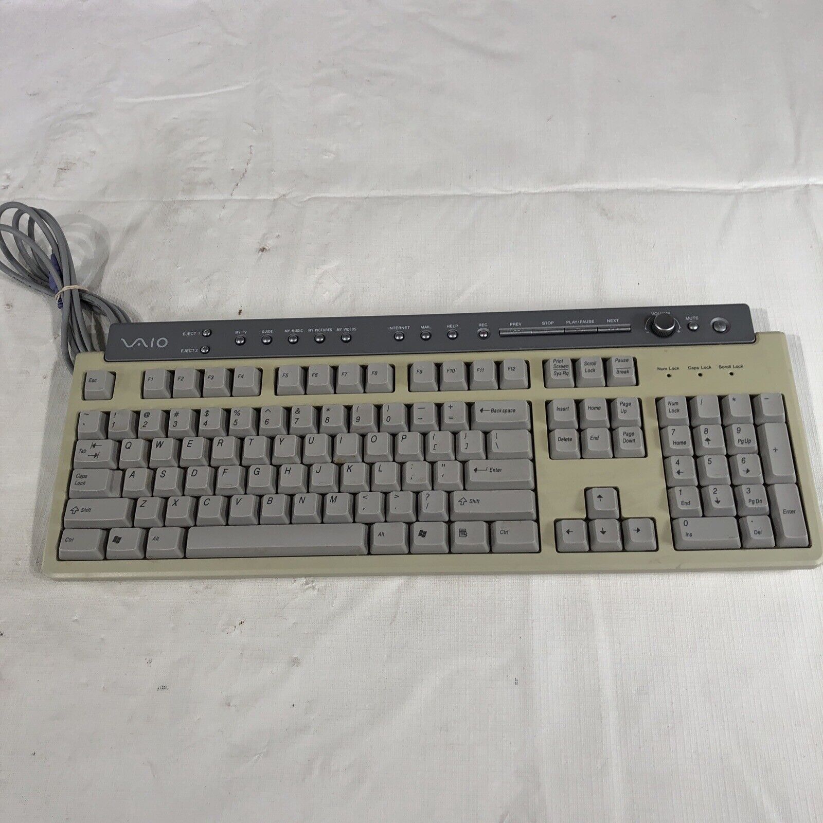 Sony VAIO PCVA-KB7P/U PS/2 Multimedia Keyboard, Pre-Owned, Tested
