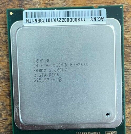 Intel Xeon Processor E5-2670 8 Core 20MB Cache 2.60GHz CPU - SR0KX Matching Pair