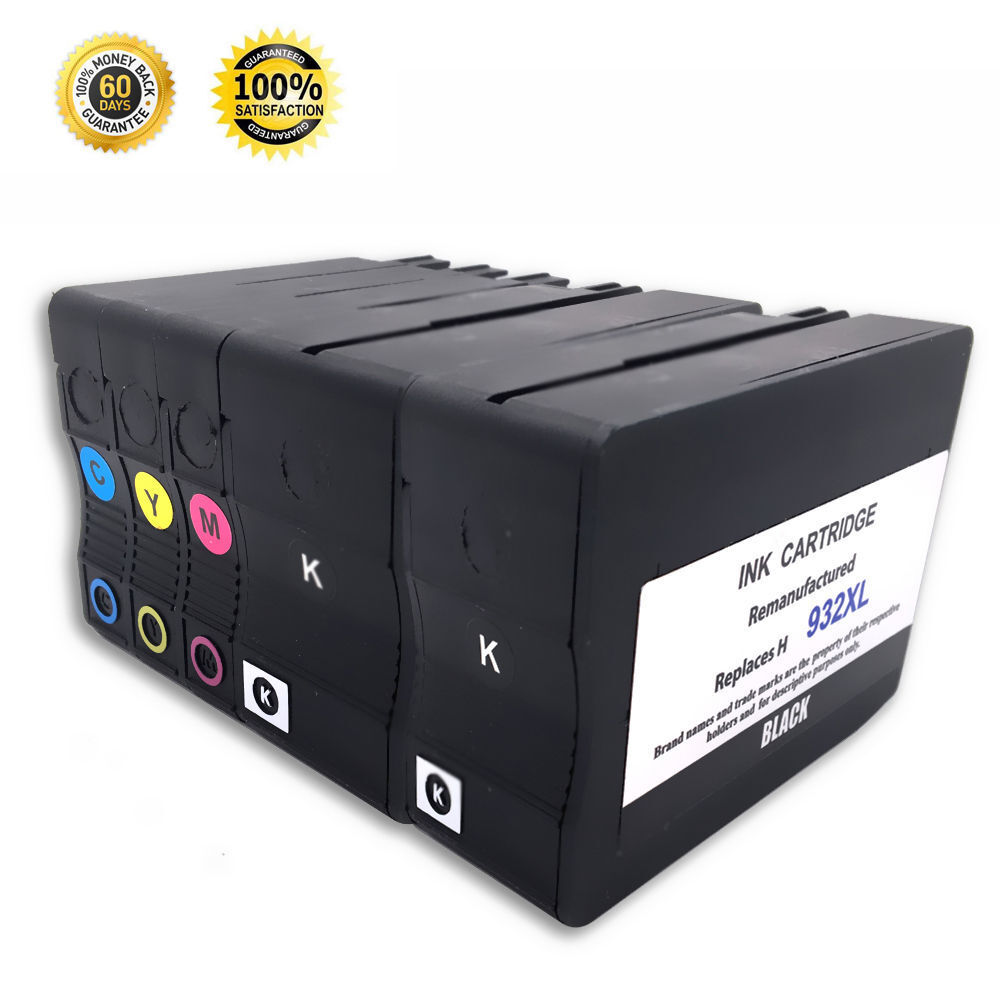 5 Pack 932XL 933XL 932 933 Ink Cartridge For HP Officejet 6100 6600 7110