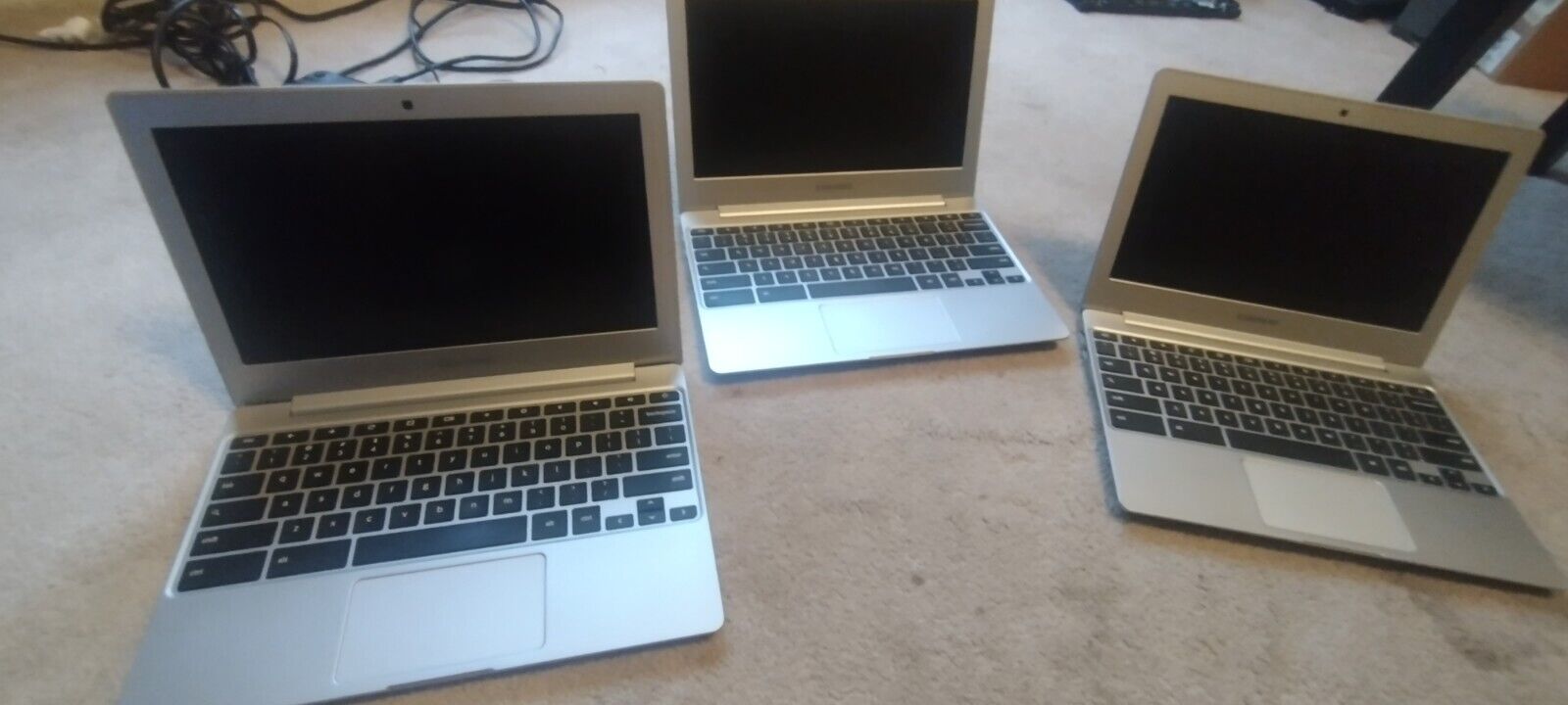 Lot of 3 Samsung XE500C12 Dual-Core 2.16GHz  Chromebook 