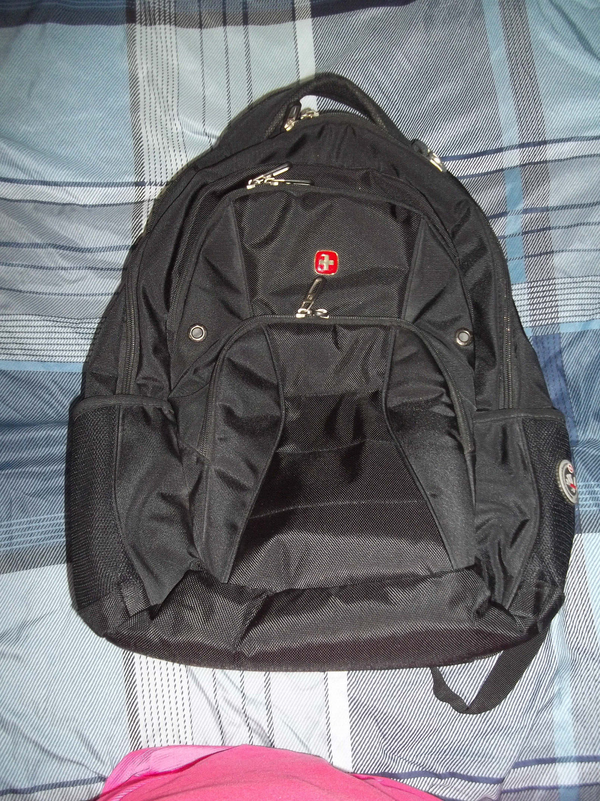 Swiss Gear Black TSA Friendly ScanSmart Laptop Backpack Large EUC