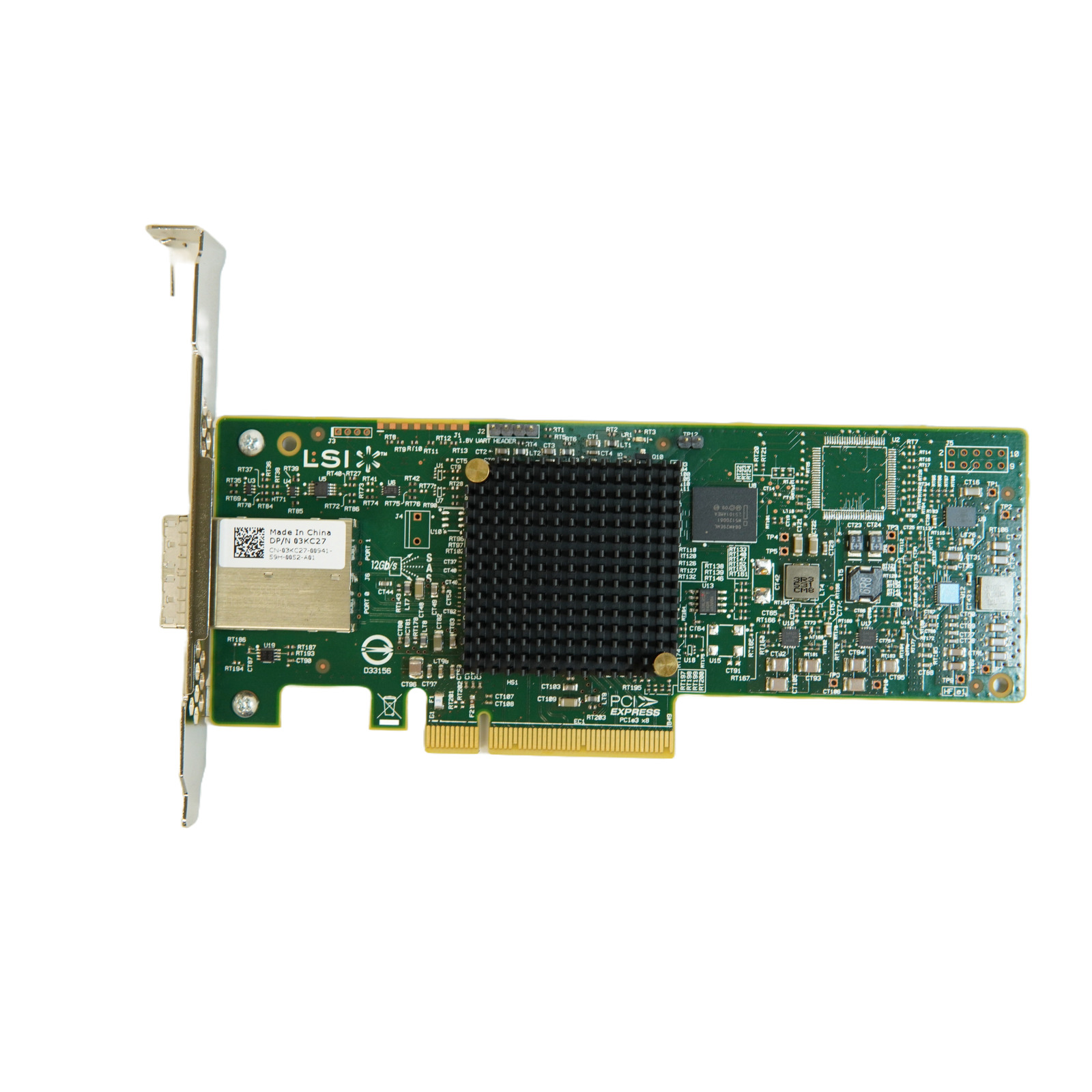 DELL LSI SAS9300-8e 12Gb/s SATA/SAS 8-Port SAS3 PCI-E 3.0 HBA J91FN 3KC27