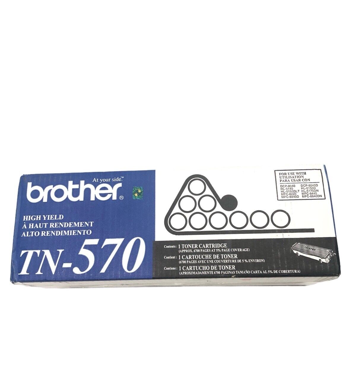 GENUINE BROTHER TN-570 Toner Cartridge Black For DCP-8040 DCP-8045D NEW SEALED .