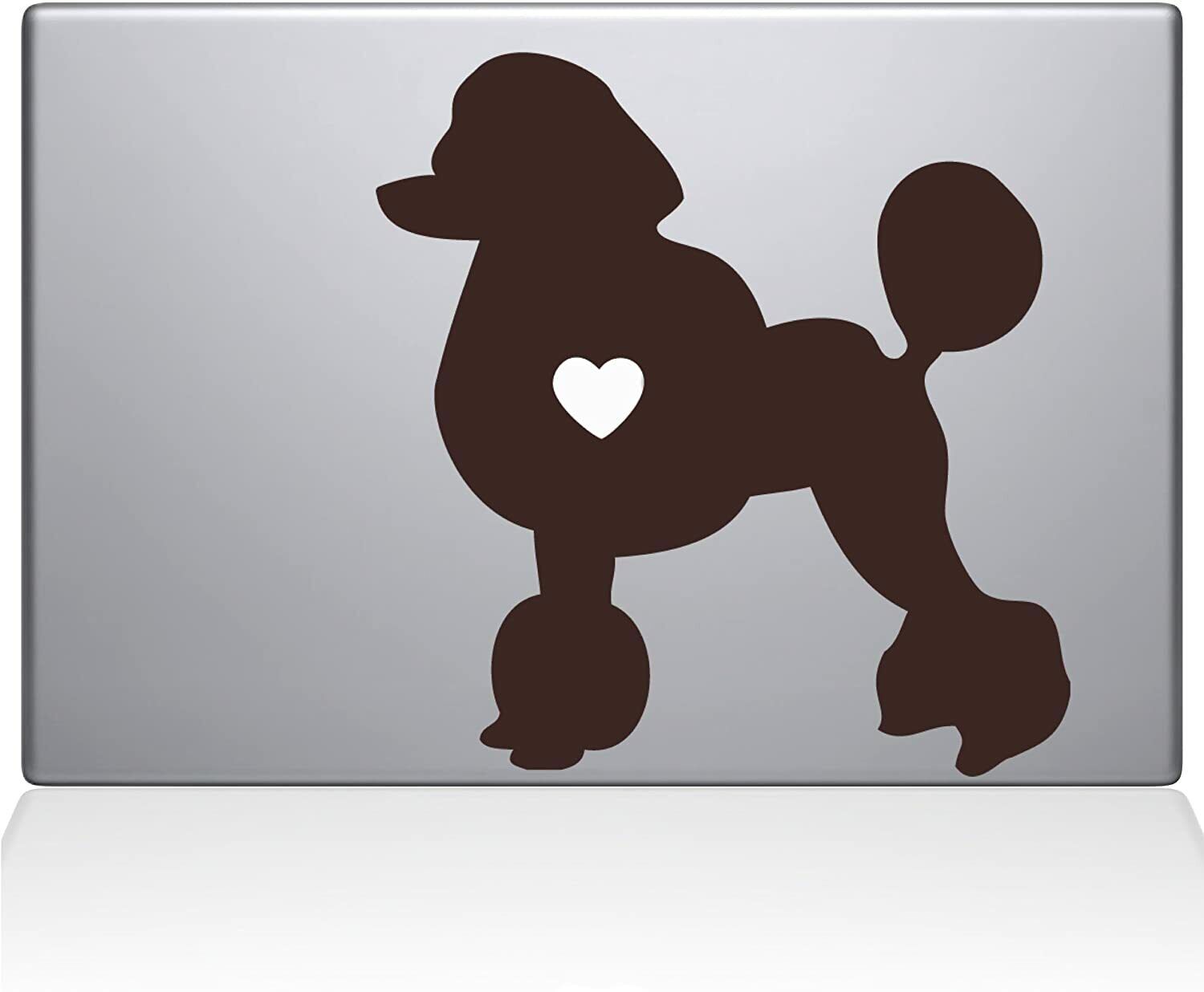 The Decal Guru Poodle Love Silhouette Decal Vinyl Sticker 11\