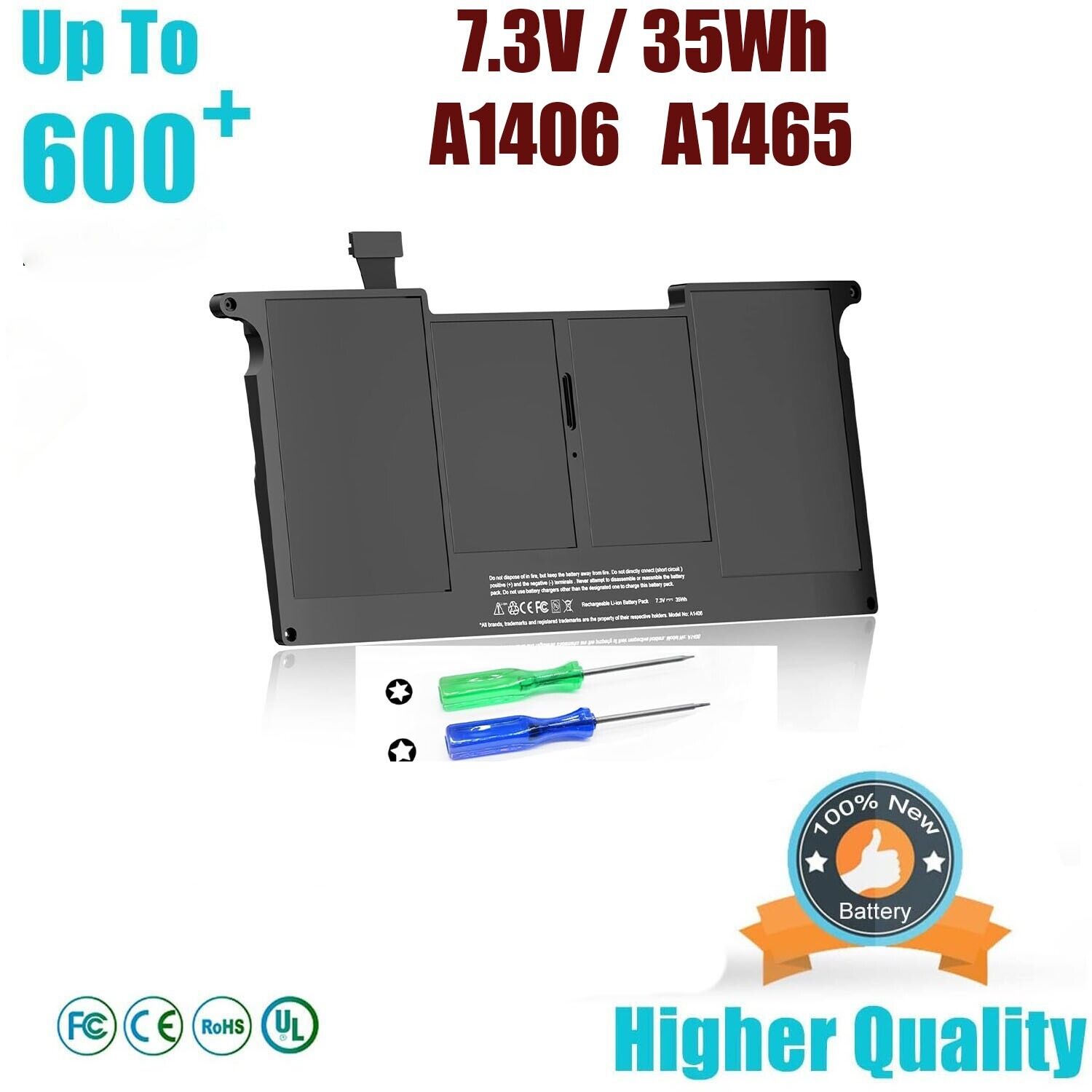A1406 A1495 Battery for MacBook Air 11 inch Mid 2012 2013 Early 2014 2015 A1465