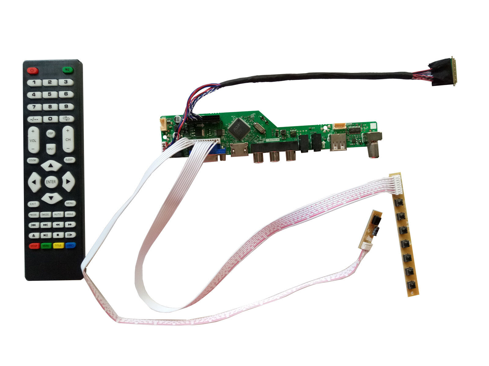 LVDS Kit for N156BGE-L21 1366x768 LCD LED Controller Board (HDMI+USB+AV+VGA+ATV)
