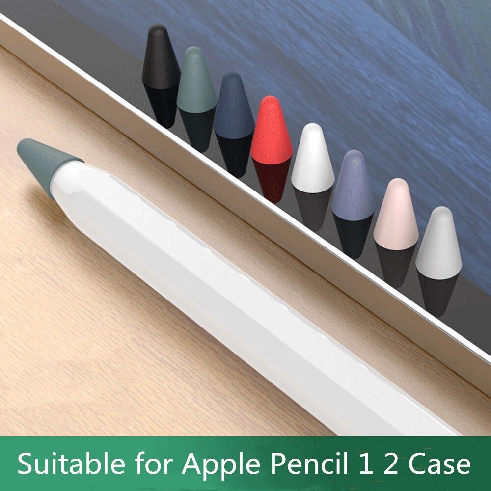 8pcs Silicone Replacement Tip Case for Apple Pencil 1 2 Touchscreen Stylus Pen
