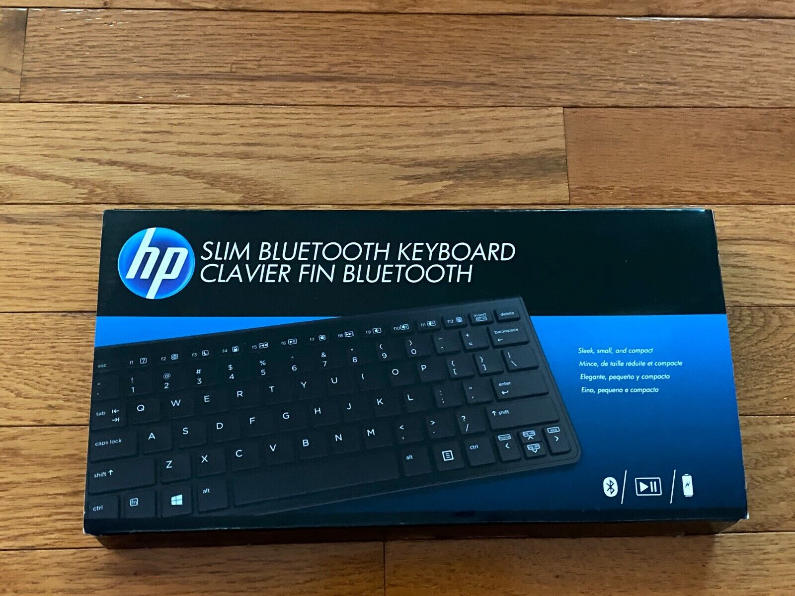 HP Slim US Keyboard Bluetooth SPS-HP Slim BT H4Q44AA#ABA Black Clavier Fin