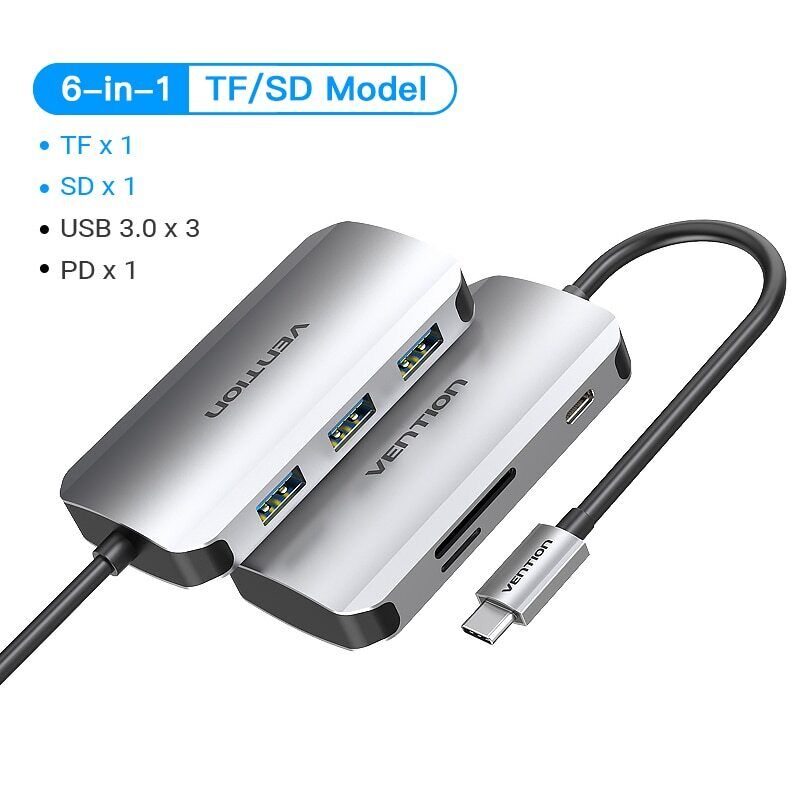 USB C Hub USB C to HDMI 4K VGA PD RJ45 3.5mm USB 3.0 Dock Accessories