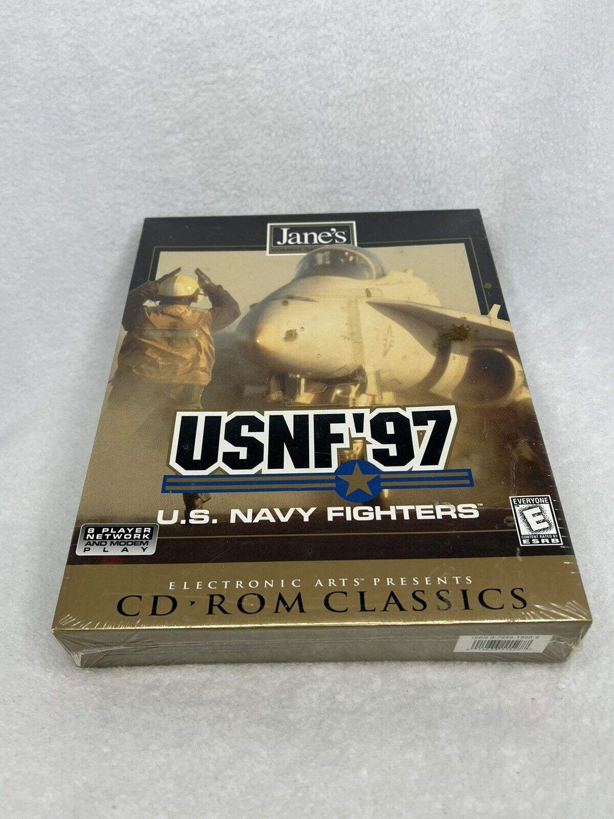 Vintage USNF\'97 U.S. Navy Fighters PC CD-ROM Sealed Original Box EA 1999 Catalog