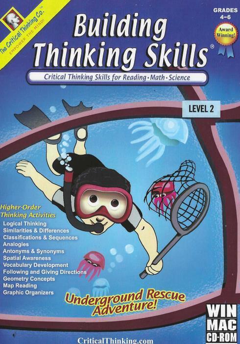 Building Thinking Skills Level 2 Grades 4-6 PC MAC CD learn logic geometry more