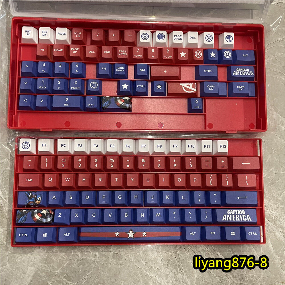 Marvel Limited Iron Man Keycap Cherry Height PBT keycaps for Mechanical Keyboard