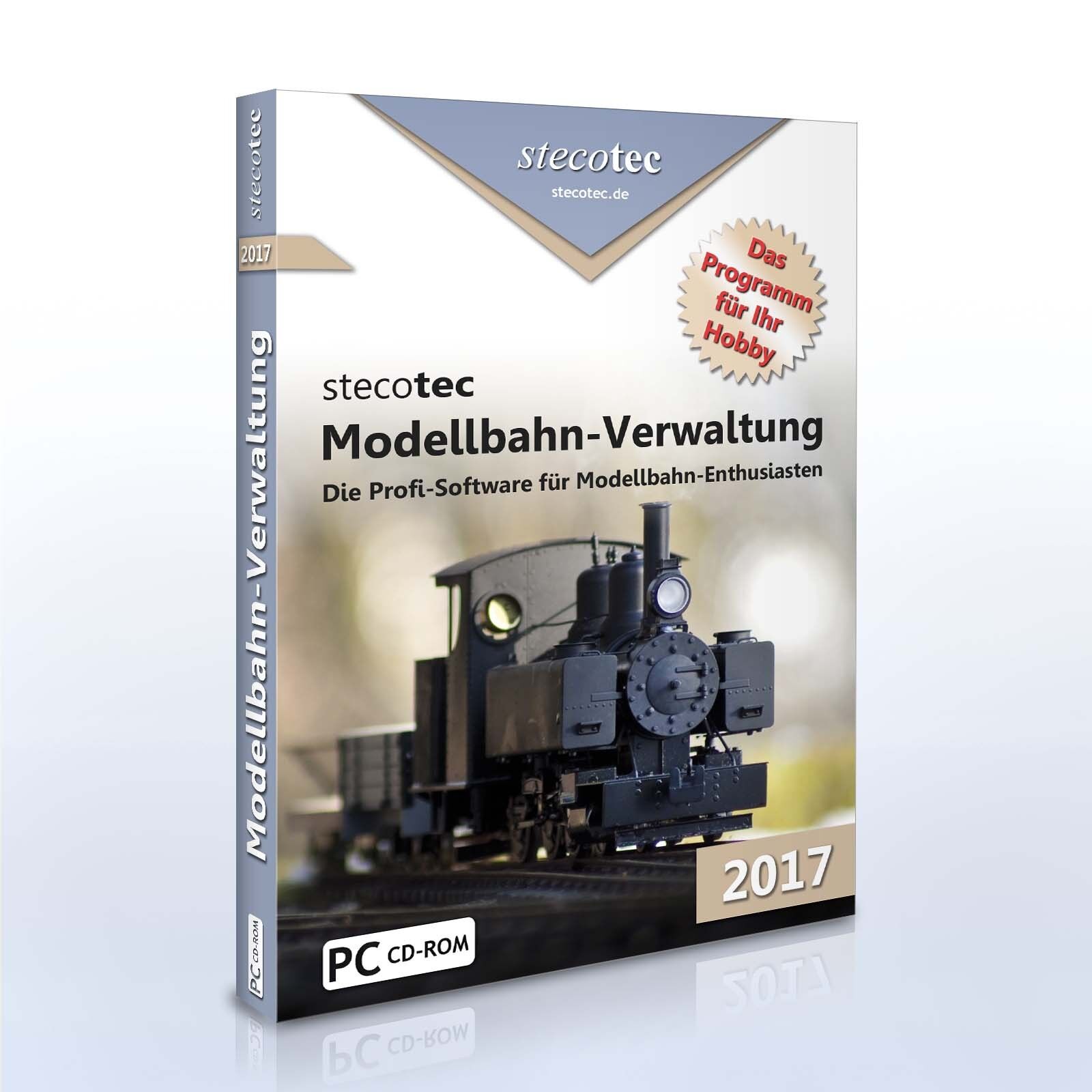 Stecotec Model Railway Management 2017 [CD VERSION] Software / Program for Collectors