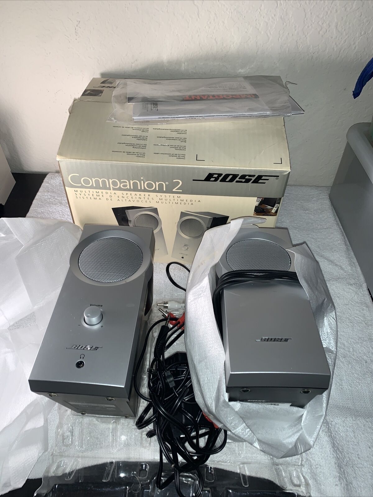 BOSE COMPANION 2 MULTIMEDIA SPEAKERS IN BOX Tested Works Amazing Sound Mint