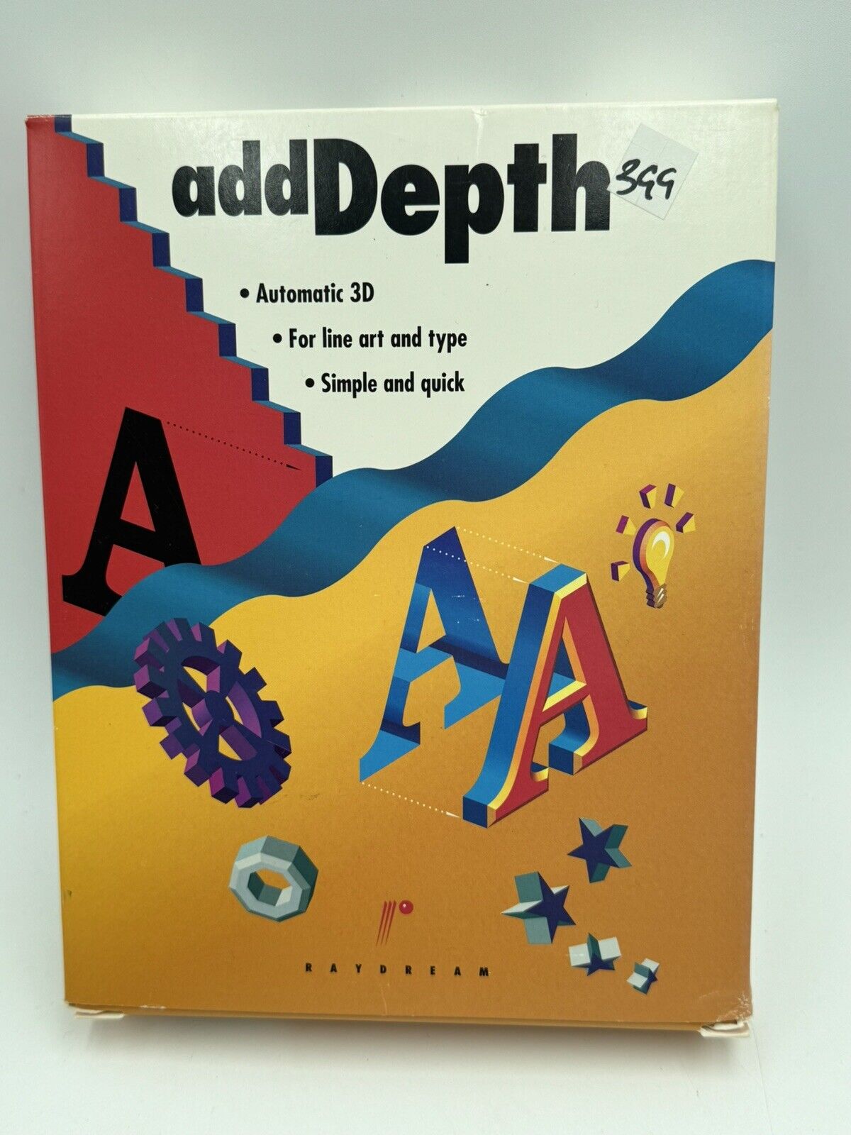 Vintage addDEPTH Automatic 3D FONTS For Macintosh RARE