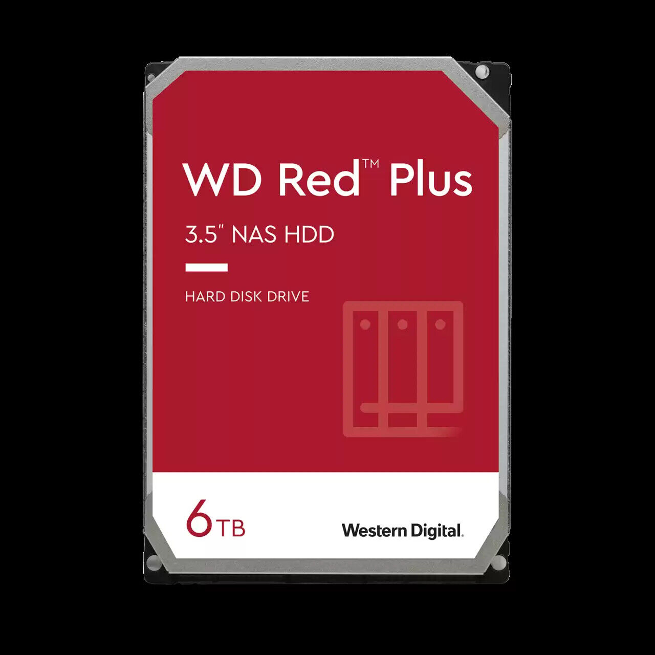 Western Digital 6TB WD Red Plus NAS HDD, Internal 3.5'' Hard Drive - WD60EFPX