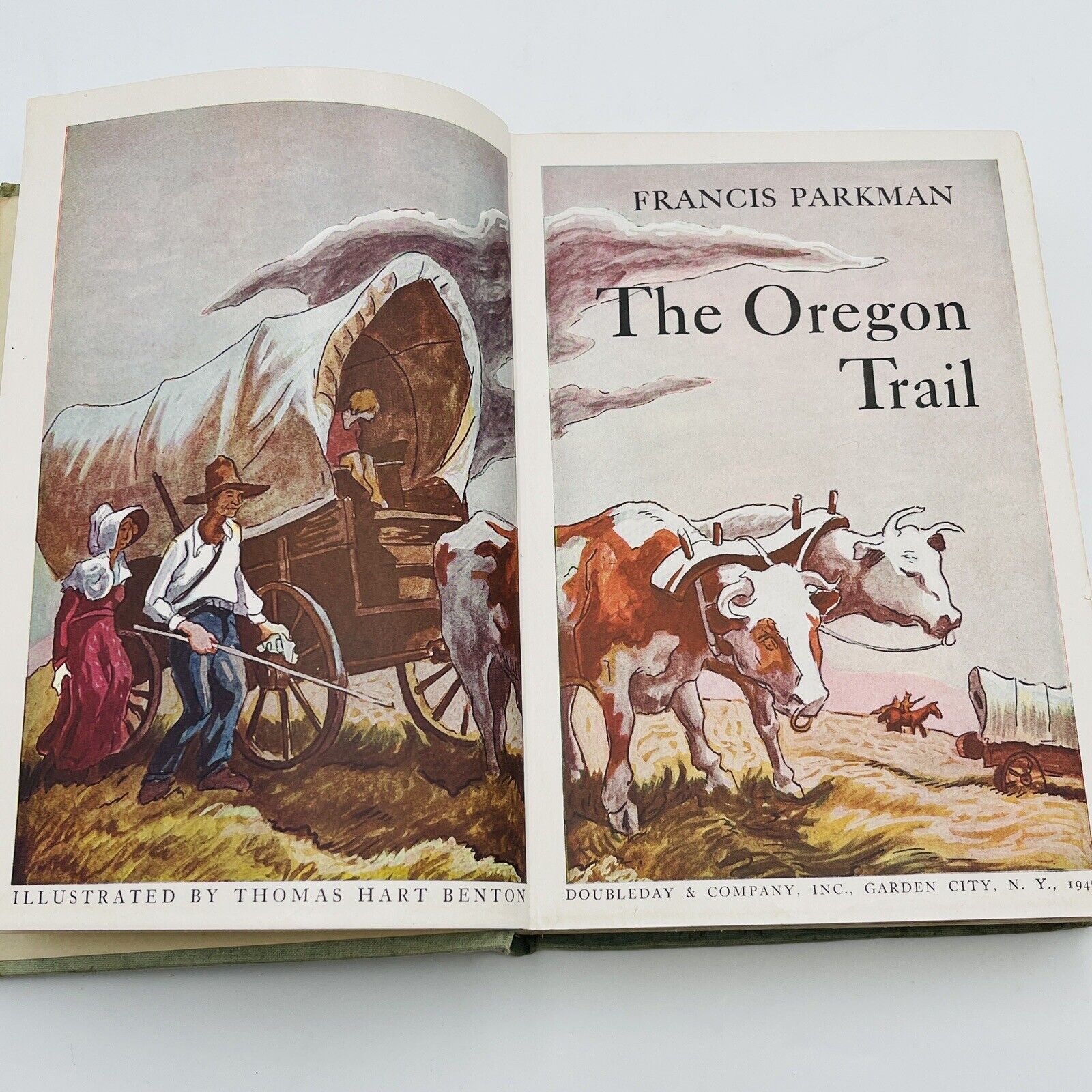THE OREGON TRAIL Francis Parkman Vintage Book Western Frontier Gamer Decor 