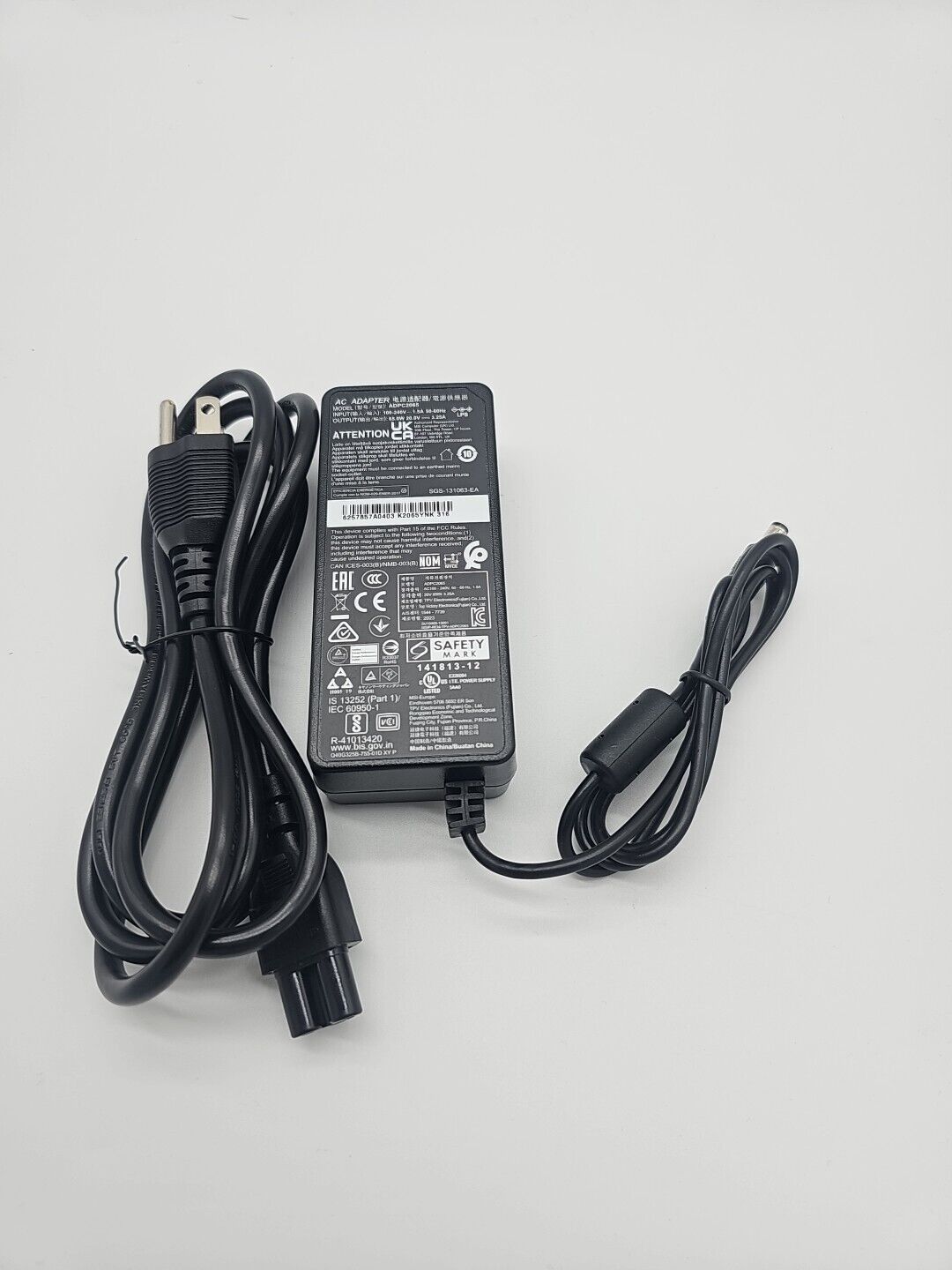 Genuine TPV AC Adapter Power Supply for MSI AOC Monitors ADPC2065 20V 3.25A 65W 