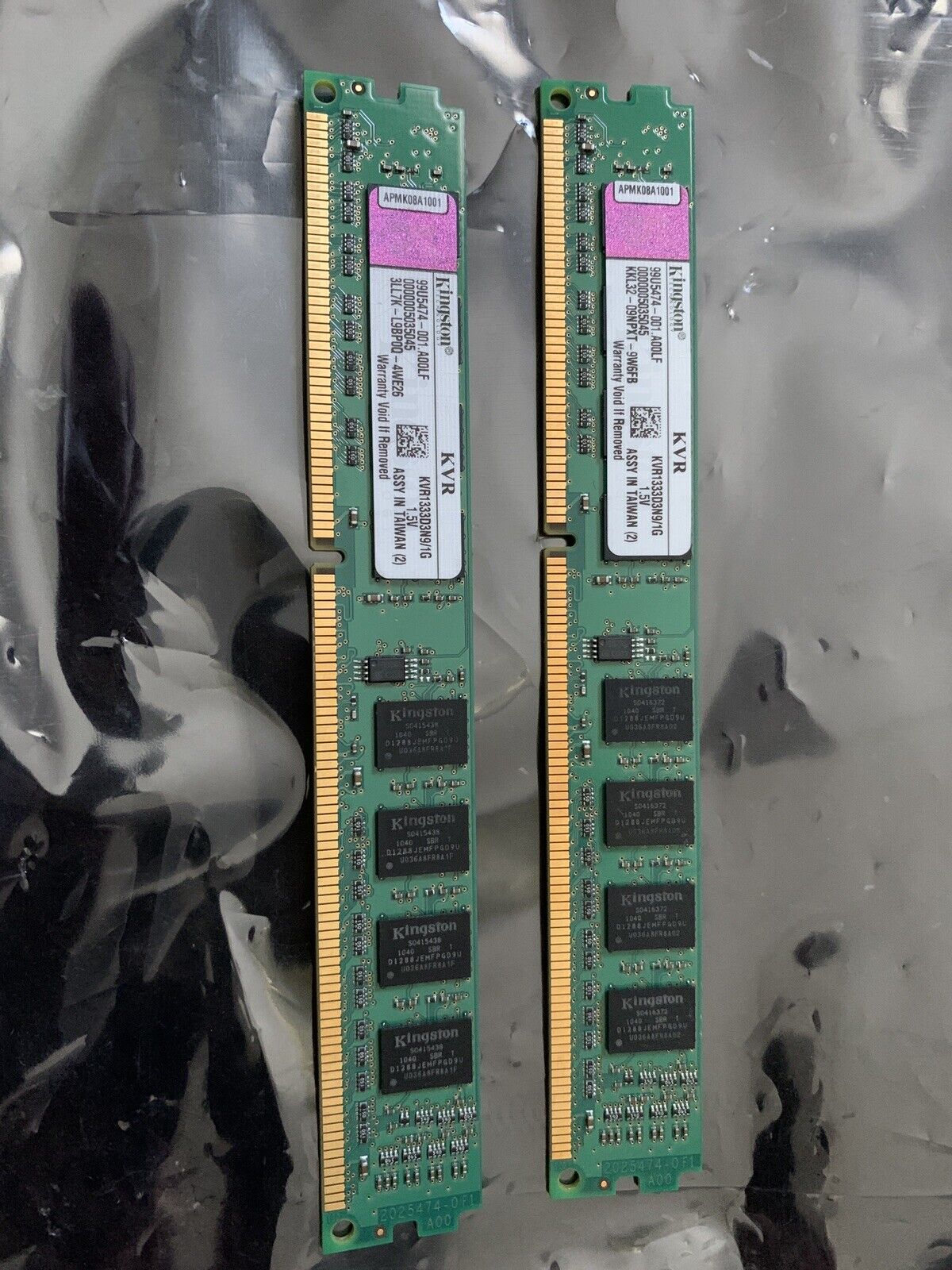 Kingston 4gb 4x1GB 240-Pin DDR3 SDRAM DDR3 1333 (PC3 10600) KVR1333D3N9/1G