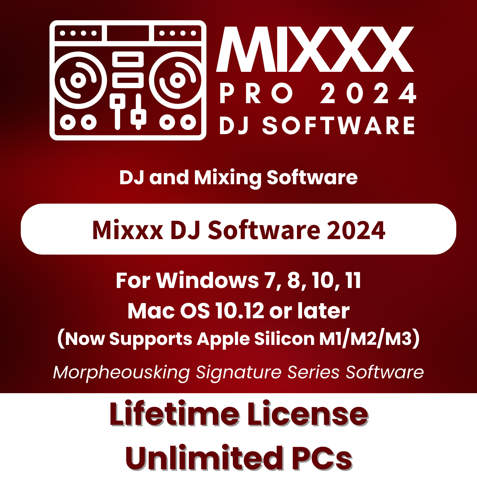 Mixxx PRO 2024 DJ Mixing Software | Controller Support | Record - Broadcast | CD