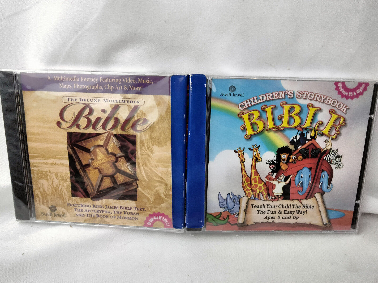The Deluxe Multimedia Bible & Children's Bible (CD-Rom, Swift Jewel) Brand New