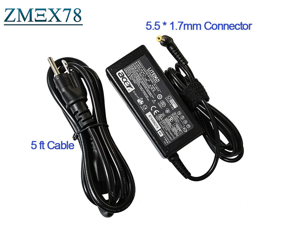 For Acer Chromebook C710-2833 C710-2856 C710-2847 AC Adapter Laptop Charger 65W