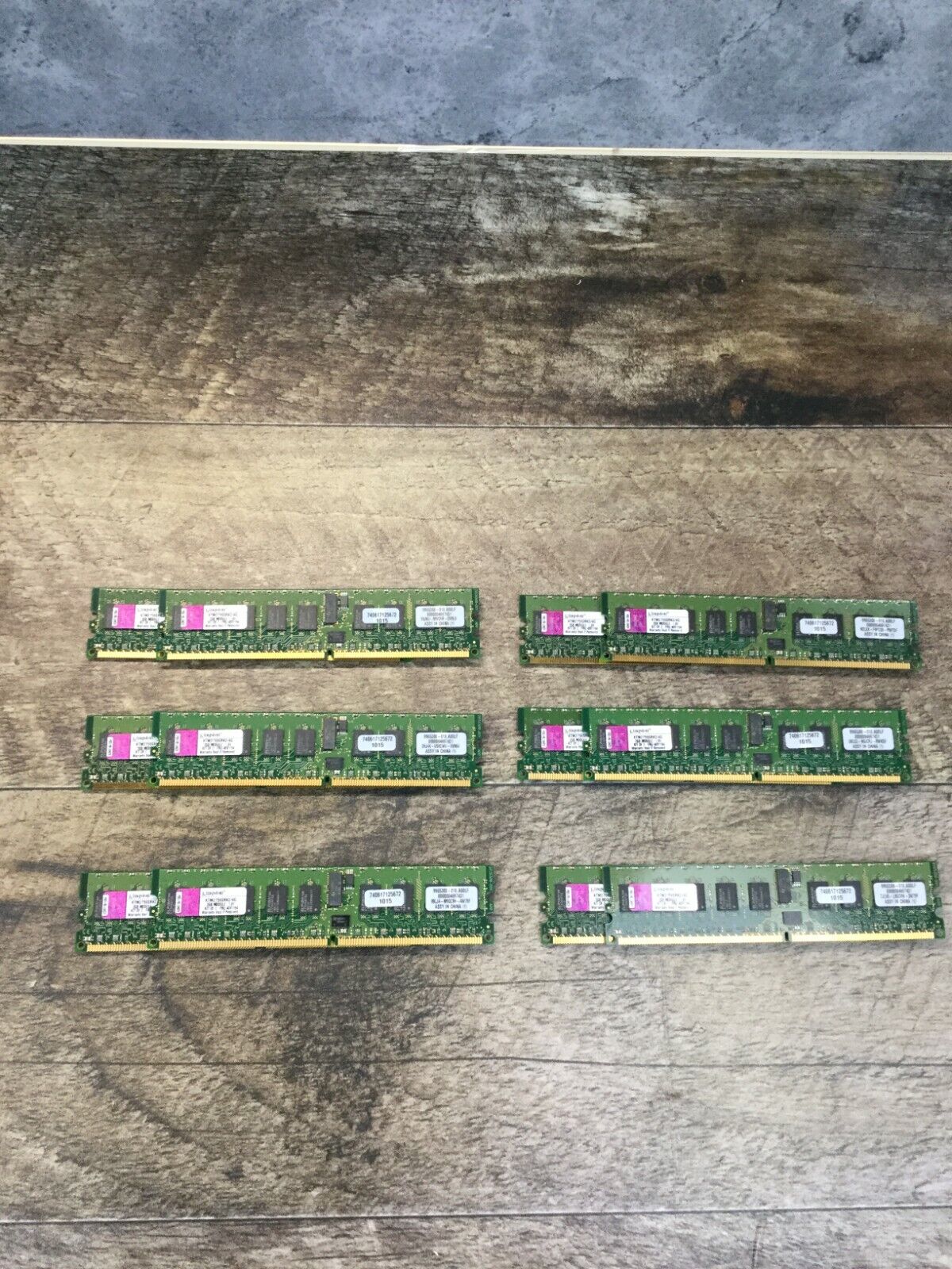 Lot of 6 RAM Kit of 2 Kingston ktm2759srk2/4g 24GB (6x4GB) From working system