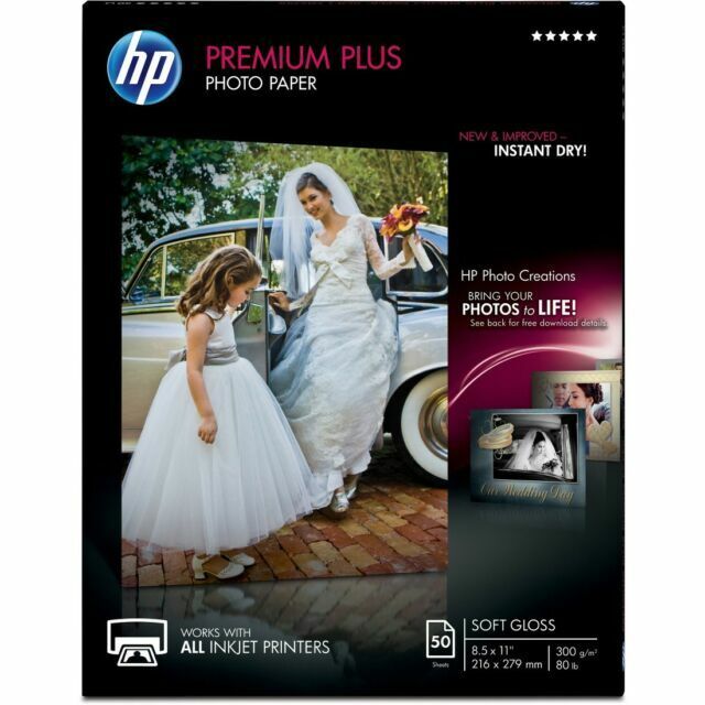 HP CR667A Premium Plus Soft Gloss Photo Paper - 50 Sheets