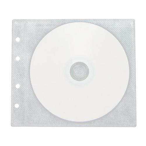 1000 CD DVD Double Sided Wallet Refill Plastic Sleeve White