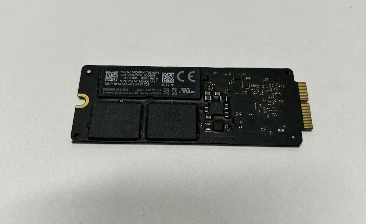 Apple MacBook Pro Samsung 1TB Internal M.2 Solid State Drive MZ-KPV1T0S/0A4