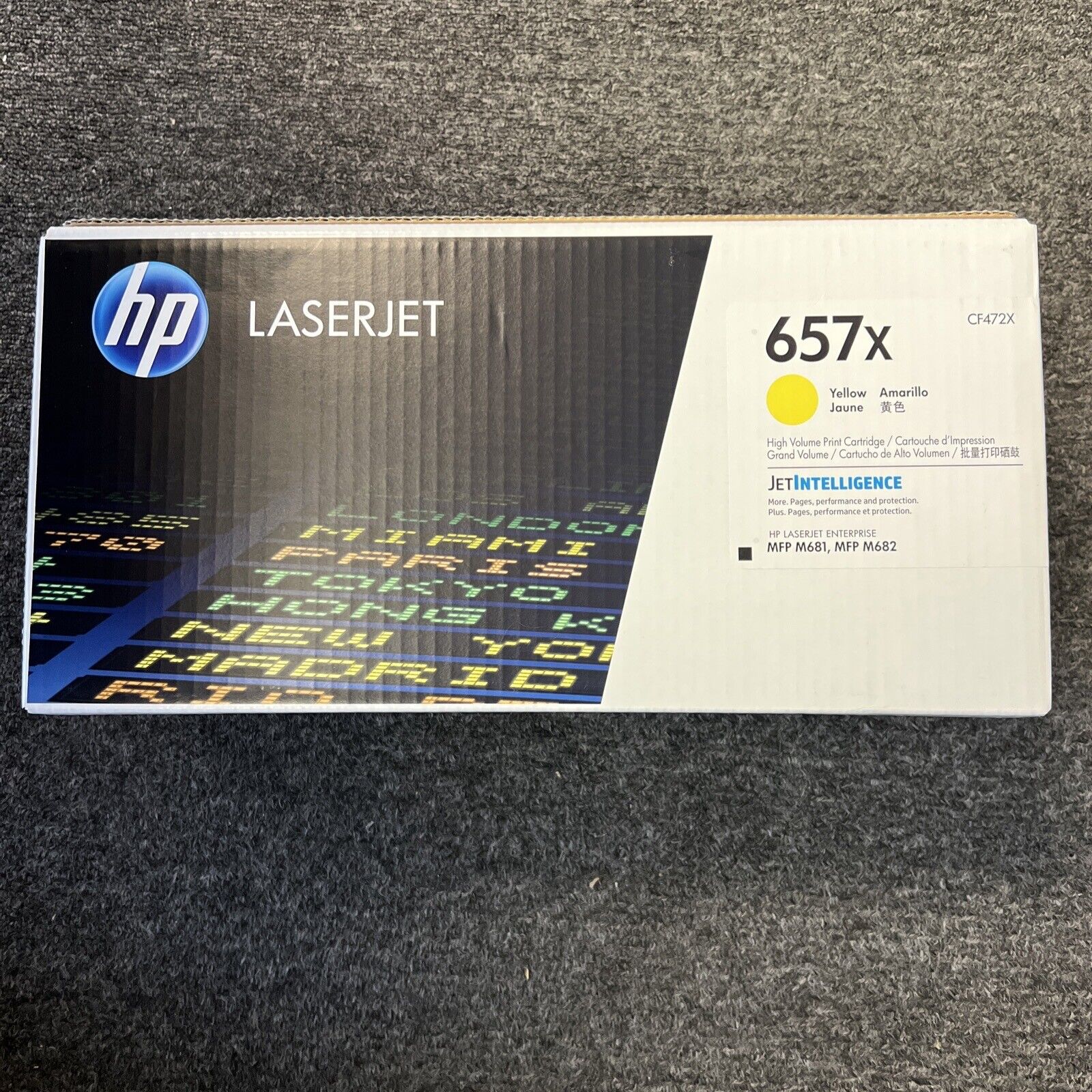 HP 657X CF472X Yellow IN SEALED RETAIL BOXES Brand New Genuine HP CF472X 657X