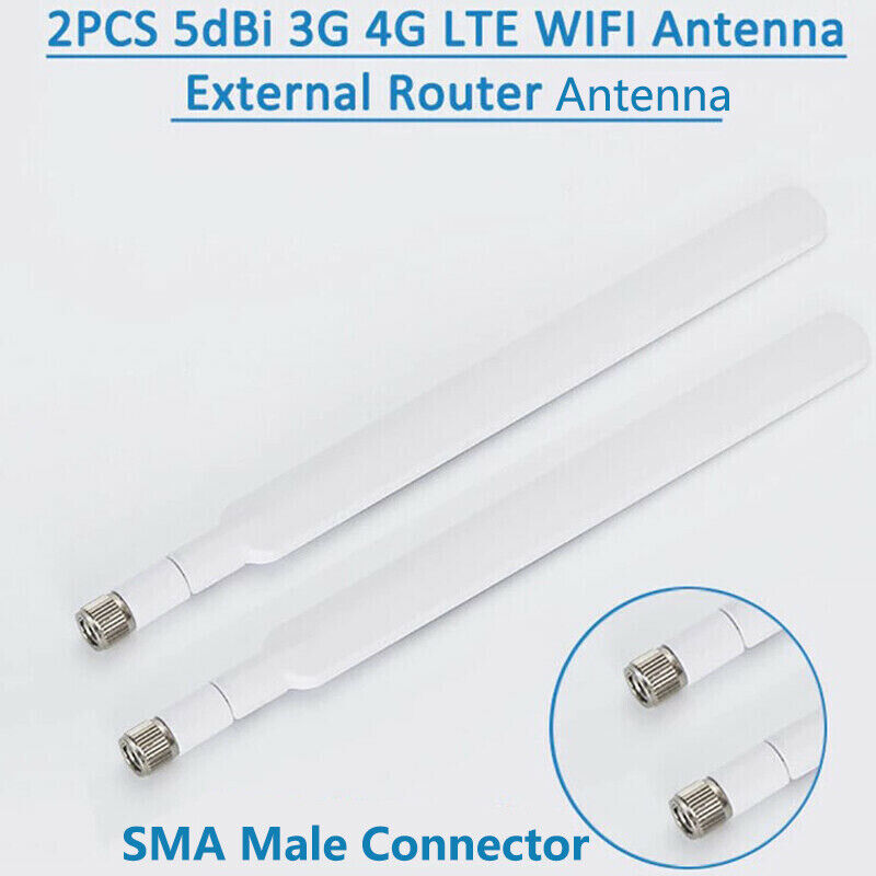 2pcs Antenna SMA Male External for HUAWEI 4G LTE Router B593 E5186 B315 B310 ..