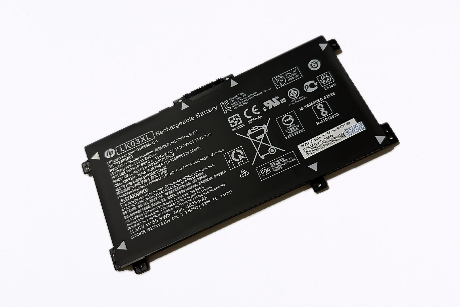 Genuine HP ENVY 17M-BW 17m-bw0013dx Laptop Battery LK03XL L09281-855 Silver