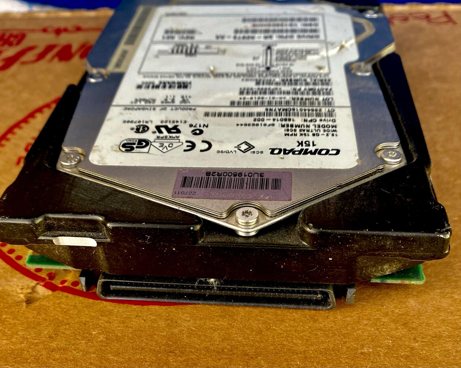 COMPAQ 9P2006-022 188014-002 BF01863644 18GB 15K RPM WIDE ULTRA3 SCSI HDD