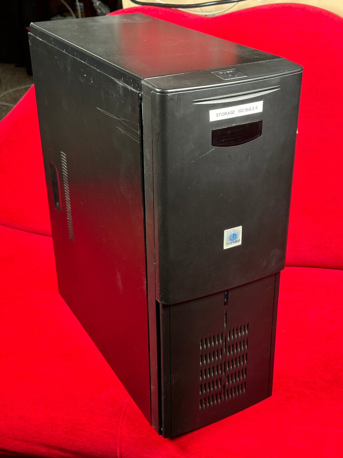 Vintage 1990s Linux Harvest Tower PC Server - Parts & Repair w/Dell Keyboard